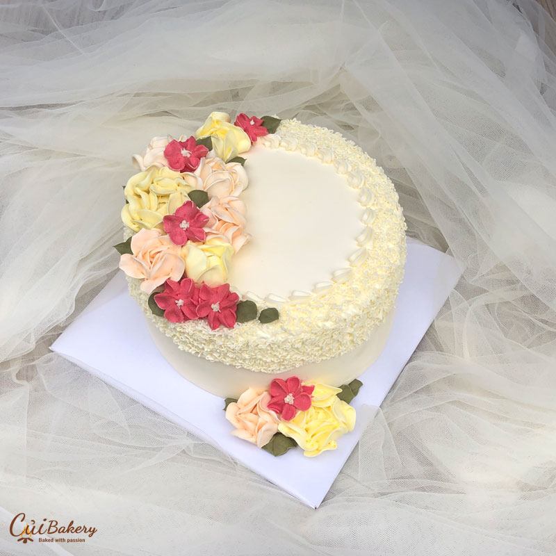 Mẫu bánh kem bơ phe