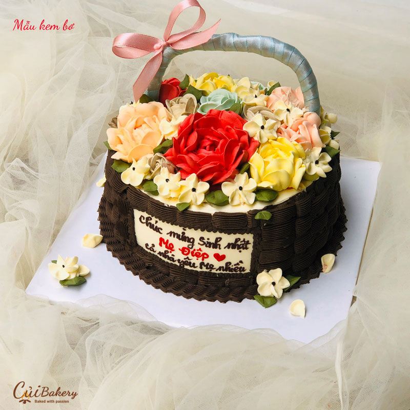 Mẫu Bánh Kem Bơ Phe - MBP007