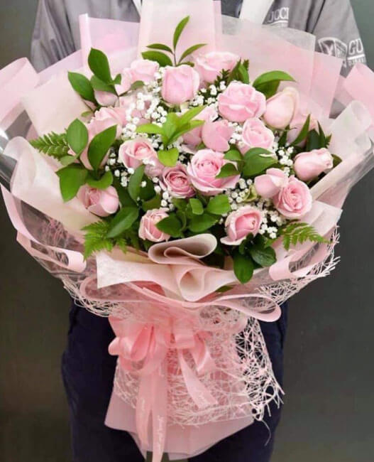 Mẫu hoa tươi bó - HTB018