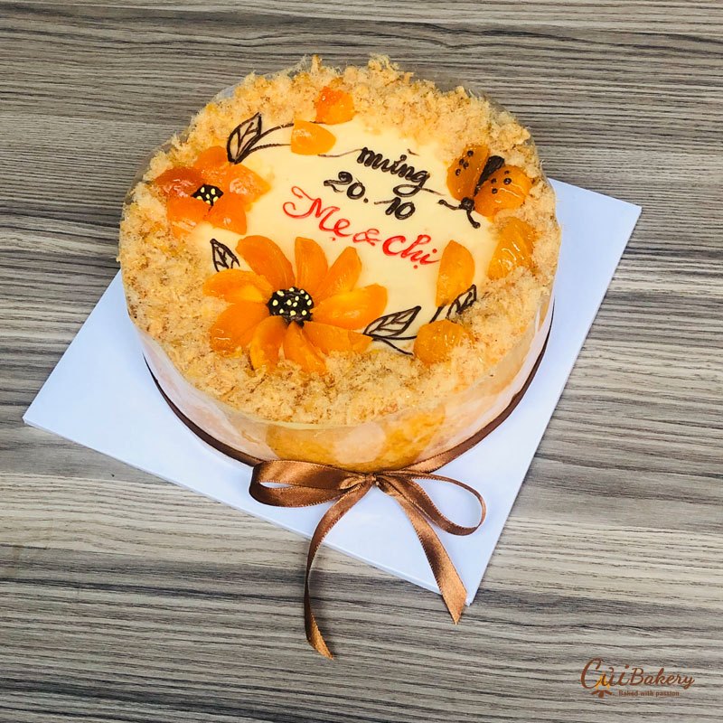 Mẫu bánh bông lan trứng muối - MTM006