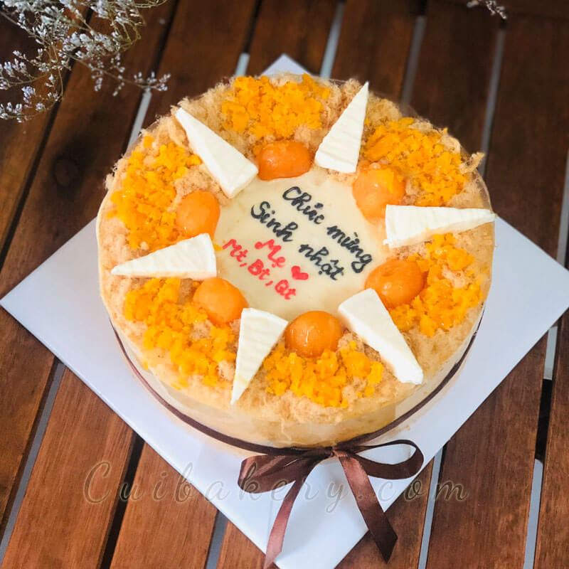 Mẫu bánh bông lan trứng muối - MTM007