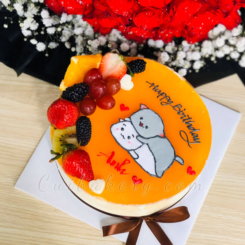 Mẫu Bánh Mousse Chanh Dây - MCD012