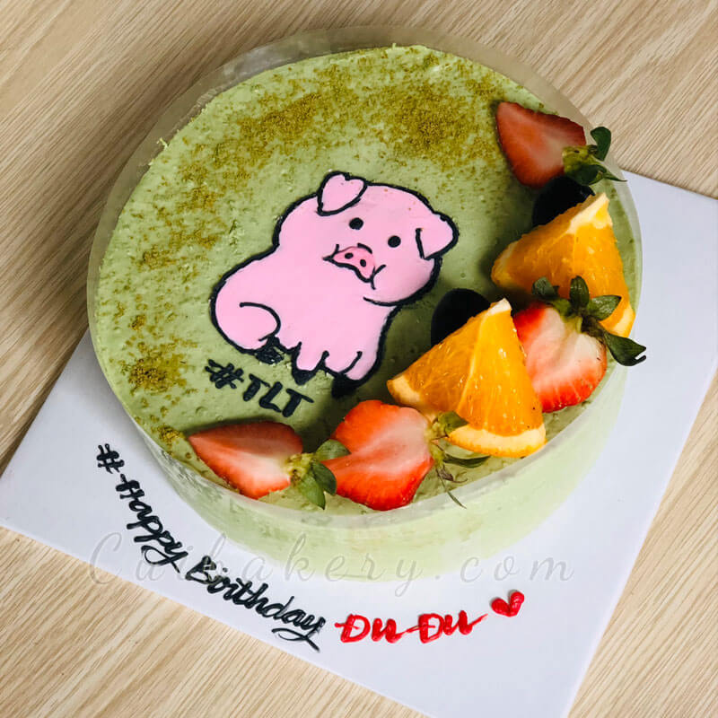 Mẫu Bánh Mousse Matcha Yogurt- MMY016