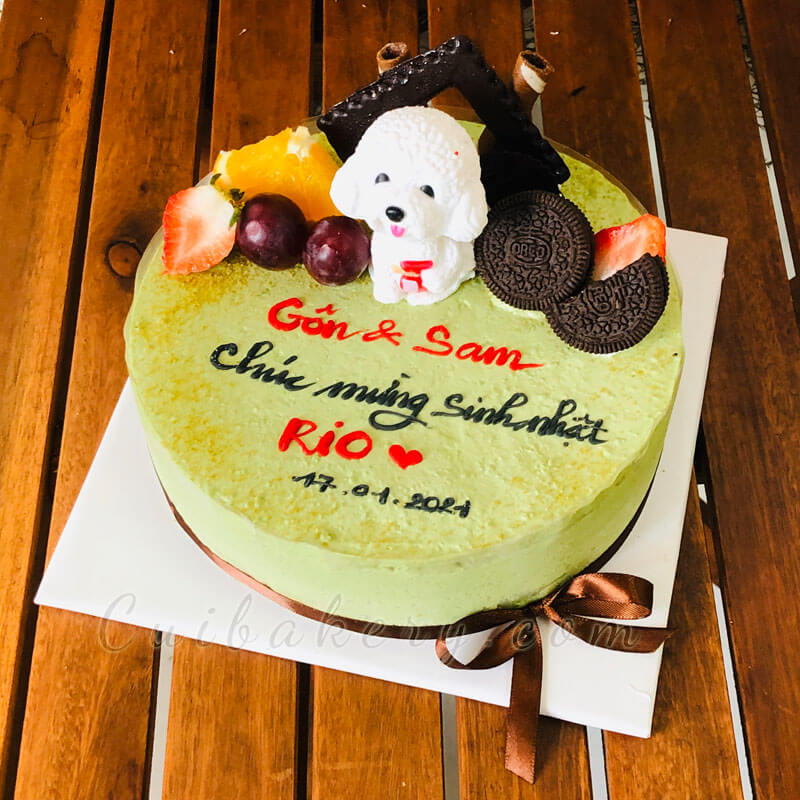 Mẫu Bánh Mousse Matcha Yogurt- MMY017