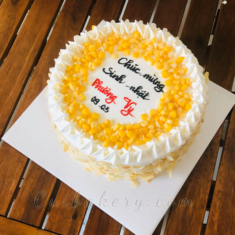 Mẫu Bánh Kem Bắp - MKB009