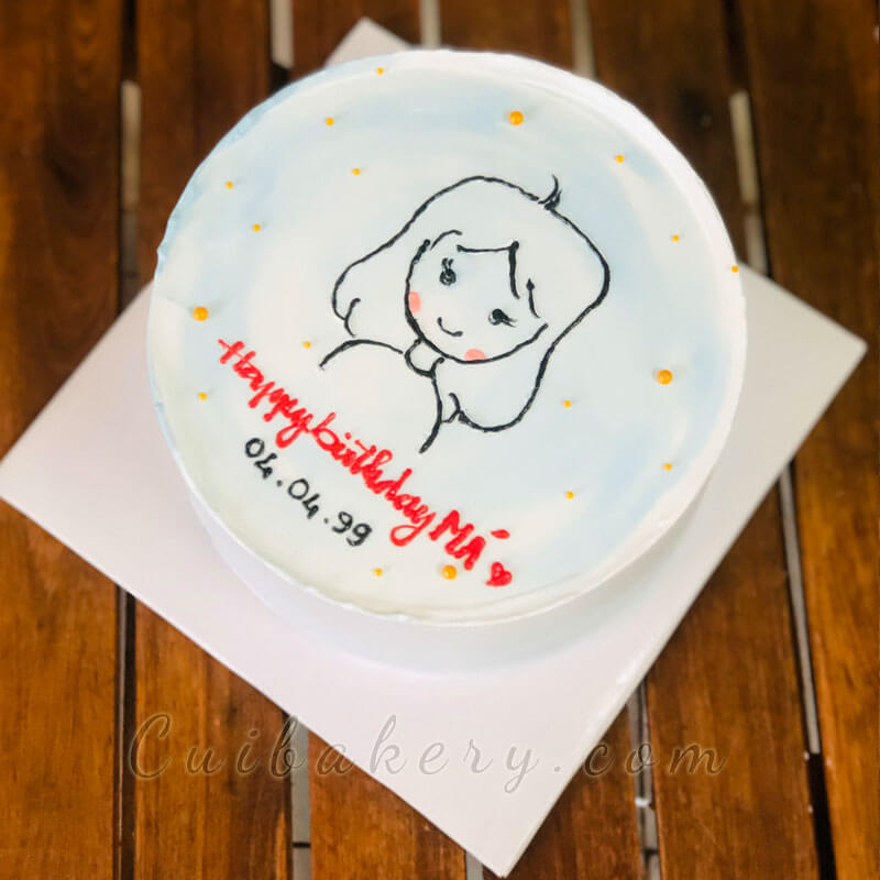 Mẫu Bánh Vẽ Hình - MVH040