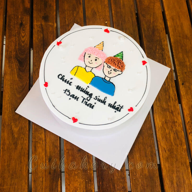 Mẫu Bánh Vẽ Hình - MVH041