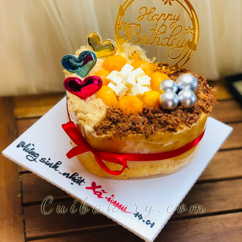 Mẫu bánh bông lan trứng muối - MTM020