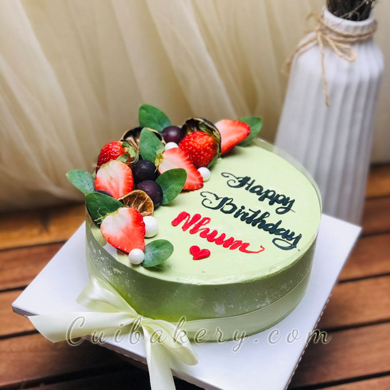 Mẫu Bánh Mousse Matcha Yogurt- MMY020