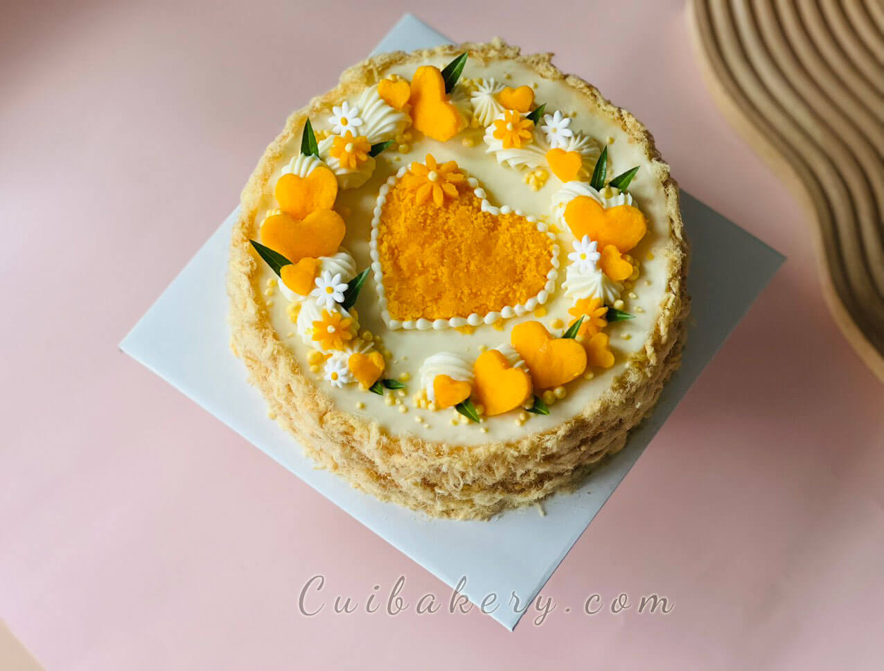 Mẫu bánh bông lan trứng muối - MTM023