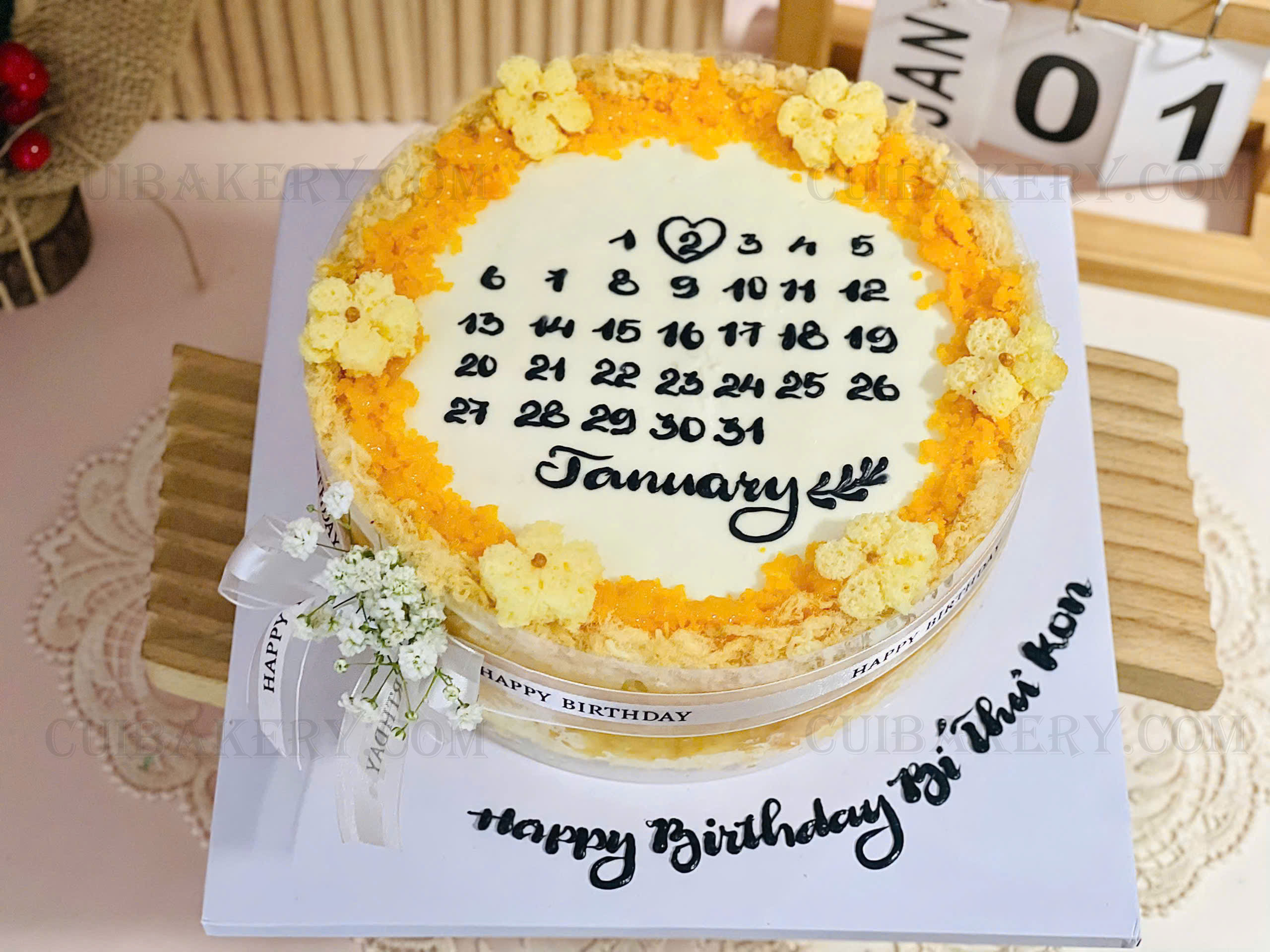 Mẫu bánh bông lan trứng muối - MTM032