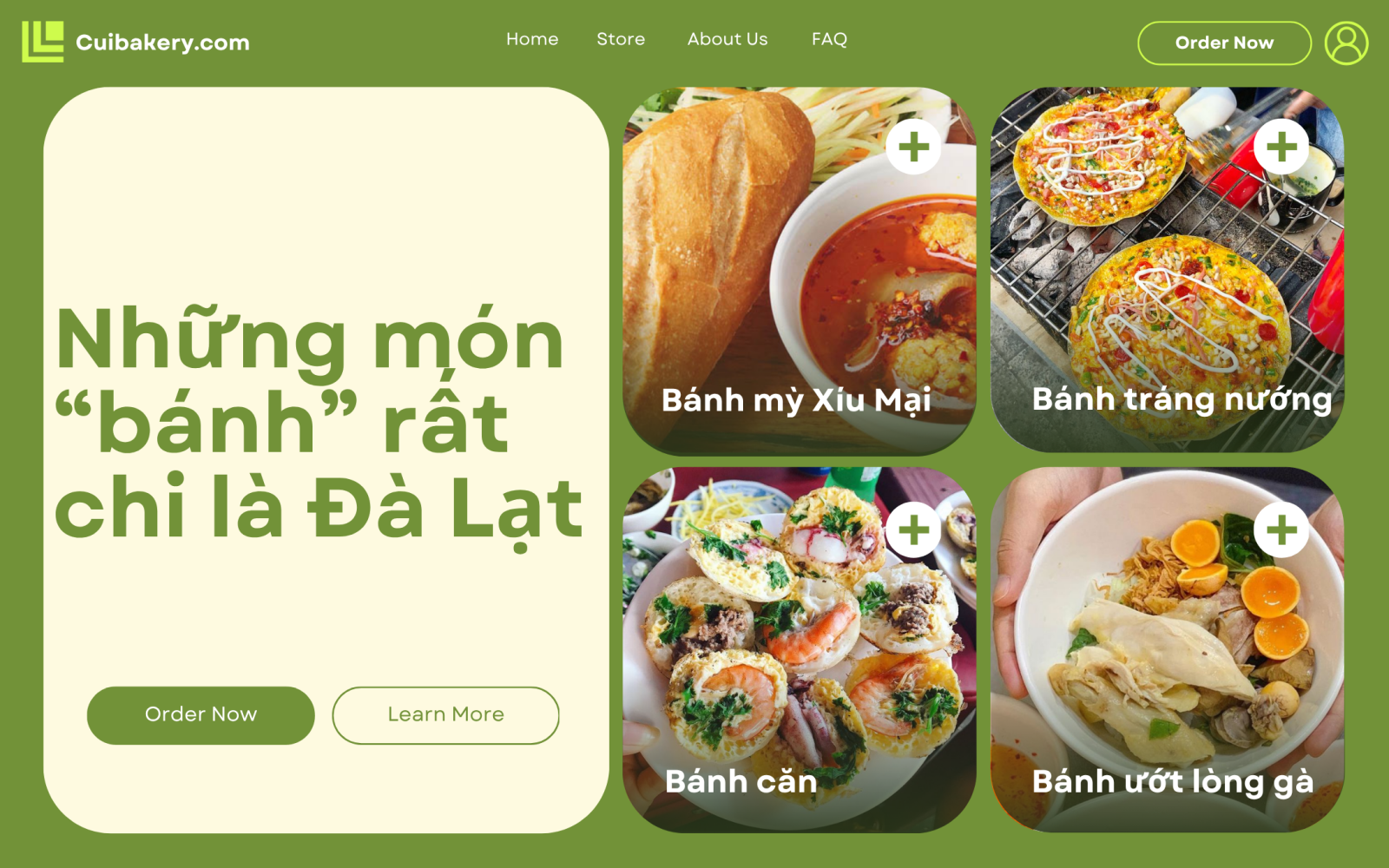 bánh mì xíu mại Đà Lạt, bánh căn Đà Lạt