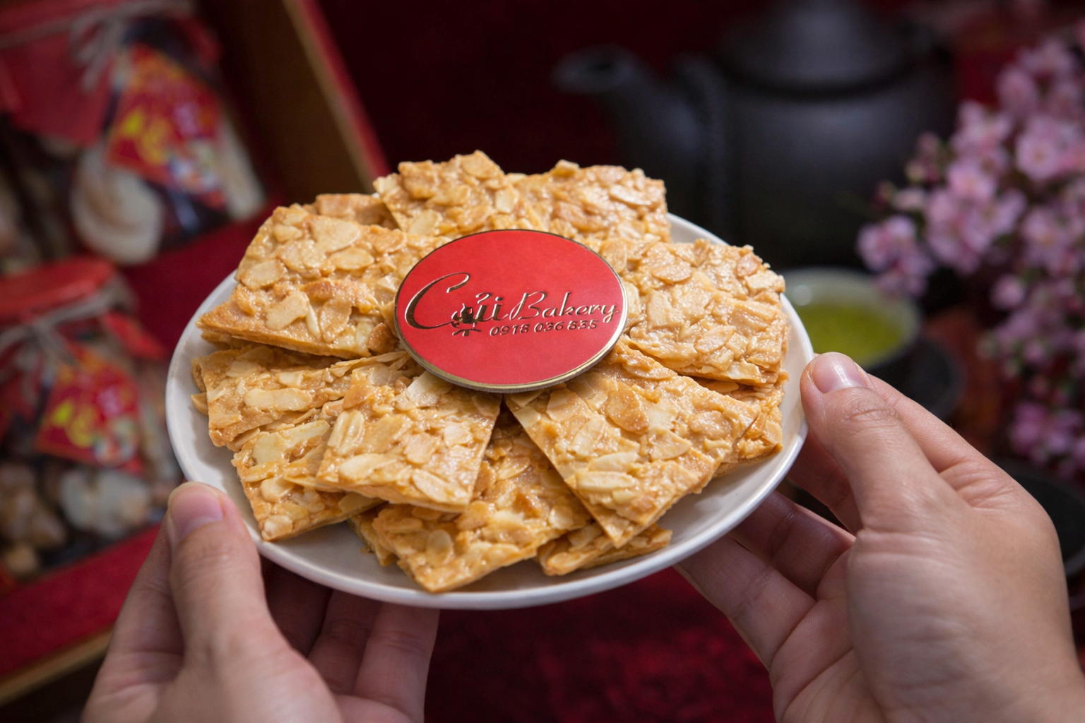 Bánh ngói hạnh nhân này vừa giòn vừa ít calo.