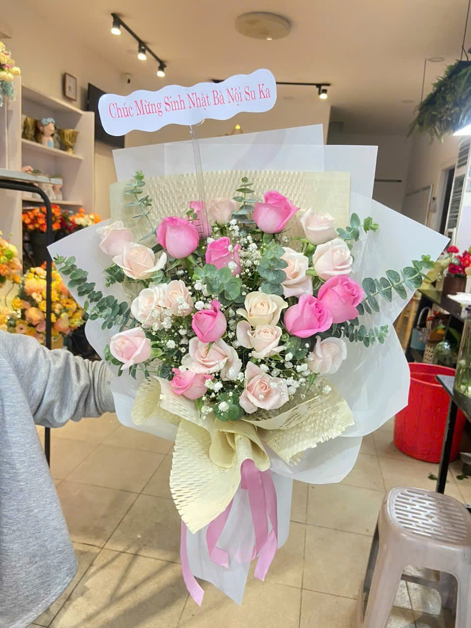 hồng pastel cloud style